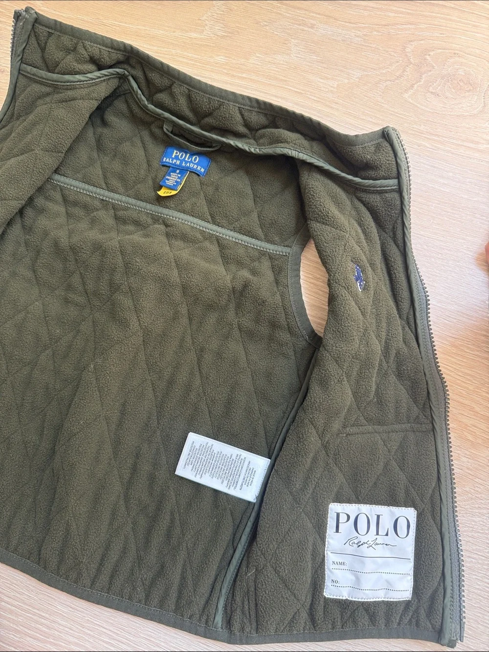 Ralph Lauren quilted sleeveless
